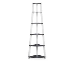 Monarch 5-Shelf Etagere Corner Bookcase -Chic Furniture Store 810542443 2