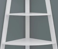 Monarch 4-Shelf Etagere Corner Bookcase -Chic Furniture Store 810542451 3