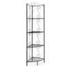 Copper Metal 4-Shelf Etagere Corner Bookcase -Chic Furniture Store 810542455 2