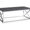 Gray & Chrome Metal Coffee Table -Chic Furniture Store 810542481 2