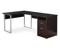 Monarch Metal 2-Drawer L-Shaped Computer Desk 25 Monarch Metal 2-Drawer L-Shaped Computer Desk -Chic Furniture Store 810542511 2