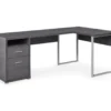 Monarch Metal 2-Drawer L-Shaped Computer Desk -Chic Furniture Store 810542512 2