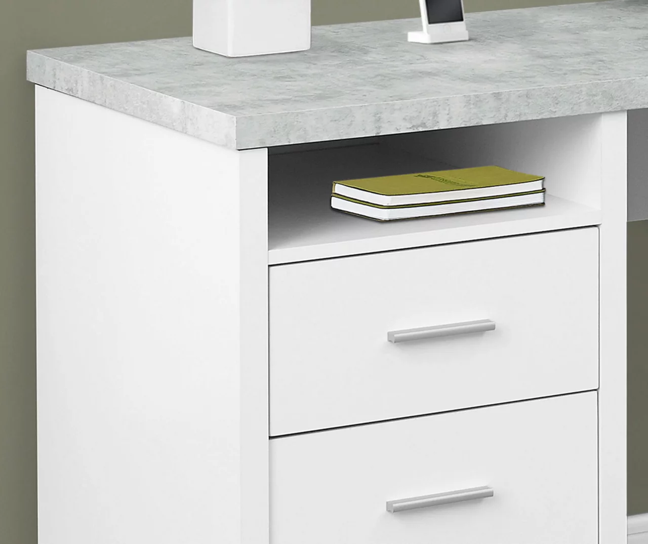 Monarch Metal 2-Drawer L-Shaped Computer Desk 12 Monarch Metal 2-Drawer L-Shaped Computer Desk - Image 10