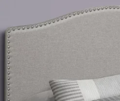 Monarch Linen Nailhead Trim Headboard -Chic Furniture Store 810542519 3
