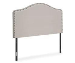Monarch Linen Nailhead Trim Headboard -Chic Furniture Store 810542522 2
