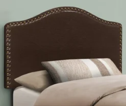 Monarch Faux Leather Button Tufted Headboard 28 Monarch Faux Leather Button Tufted Headboard -Chic Furniture Store 810542525 1