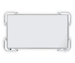 Hampton Silver 2-Shelf Rolling Steel Bar Cart -Chic Furniture Store 810543098 5