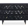 Urban Fresh Black & Gold 6-Drawer Textured Geometric Dresser -Chic Furniture Store 810543103 3