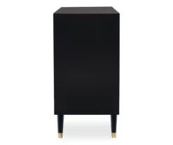 Urban Fresh Black & Gold 6-Drawer Textured Geometric Dresser -Chic Furniture Store 810543103 4