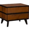 Manhattan Walnut 2-Drawer Mid-Century Wood Nightstand -Chic Furniture Store 810543109 A0 1