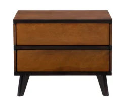 Manhattan Walnut 2-Drawer Mid-Century Wood Nightstand 18 Manhattan Walnut 2-Drawer Mid-Century Wood Nightstand -Chic Furniture Store 810543109 A0 2
