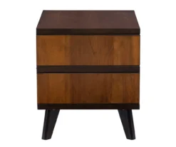 Manhattan Walnut 2-Drawer Mid-Century Wood Nightstand 20 Manhattan Walnut 2-Drawer Mid-Century Wood Nightstand -Chic Furniture Store 810543109 A1 3