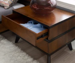 Manhattan Walnut 2-Drawer Mid-Century Wood Nightstand 16 Manhattan Walnut 2-Drawer Mid-Century Wood Nightstand -Chic Furniture Store 810543109 A8 9