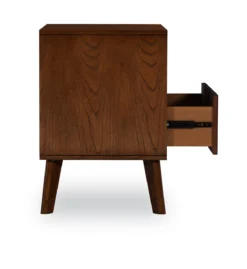 Shay Walnut 1-Drawer Wood Nightstand 9 Shay Walnut 1-Drawer Wood Nightstand -Chic Furniture Store 810543117 3
