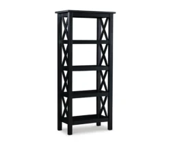 Chic Furniture Store 46 Richland Black 4-Shelf Bookcase