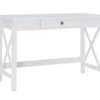 Richland White 1-Drawer Wood X Leg Desk -Chic Furniture Store 810543159 1