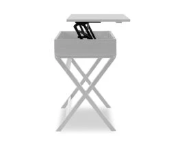 Kari White Lift-Top Campaign Desk -Chic Furniture Store 810543181 5