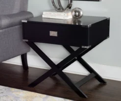 Cami Single Drawer X Base Accent Table -Chic Furniture Store 810543184 A0 7