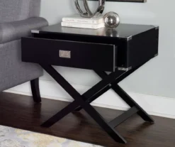 Cami Single Drawer X Base Accent Table -Chic Furniture Store 810543184 A0 8