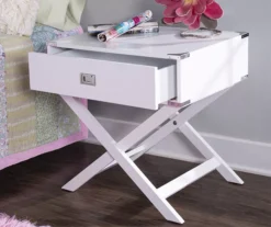 Cami Single Drawer X Base Accent Table -Chic Furniture Store 810543185 2