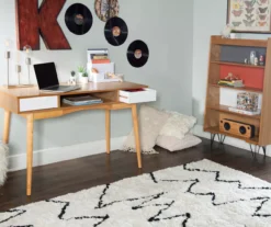 Nate Ash & White 2-Drawer Writing Desk -Chic Furniture Store 810543187 A0 10