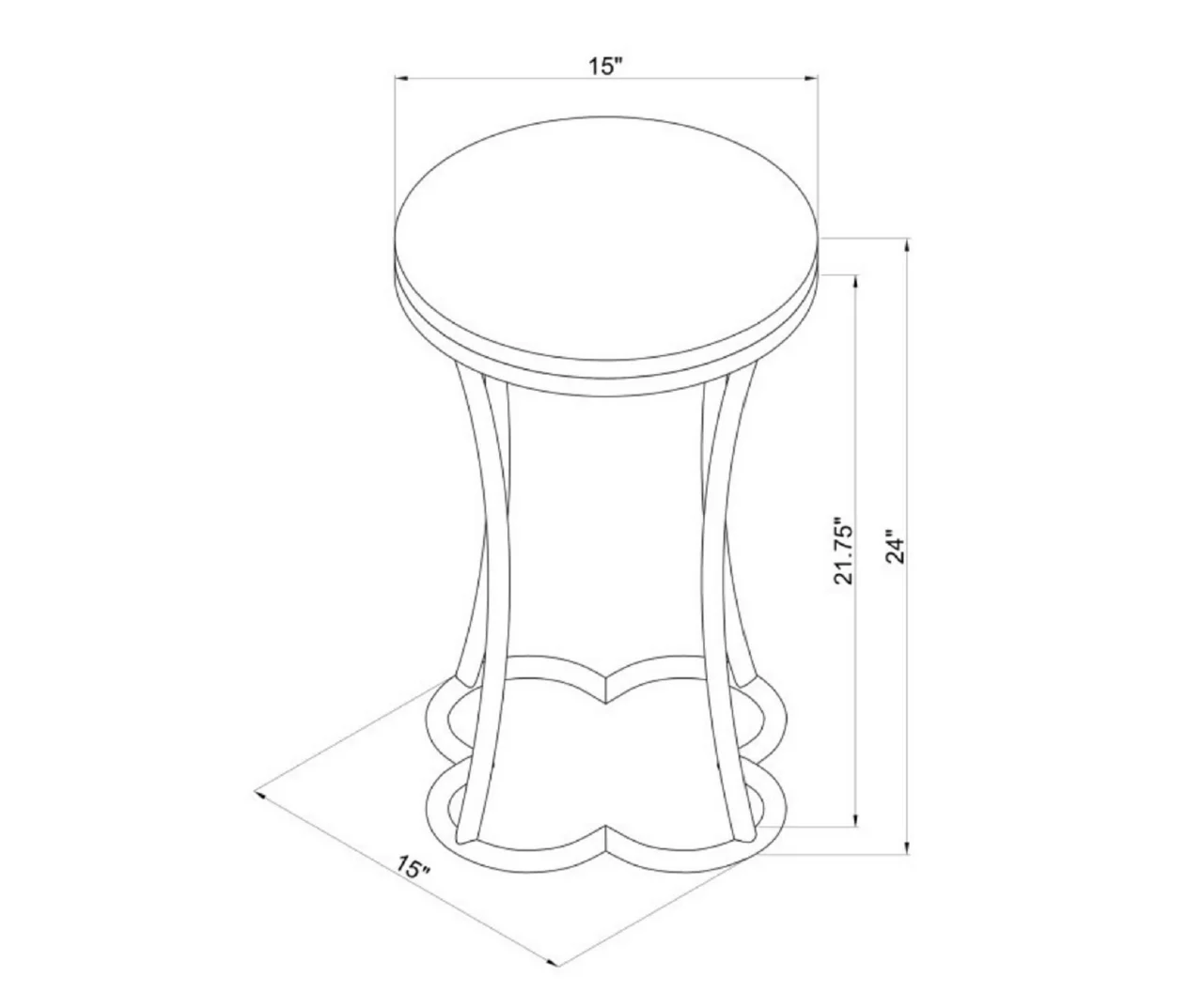 Globa Designs White & Gold Capiz Mosaic Beehive Accent Table 12 Globa Designs White & Gold Capiz Mosaic Beehive Accent Table - Image 10