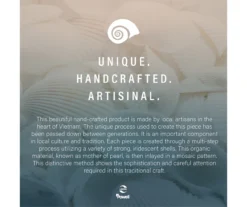 Globa Designs White & Gold Capiz Mosaic Beehive Accent Table 22 Globa Designs White & Gold Capiz Mosaic Beehive Accent Table -Chic Furniture Store 810543194 M0 5