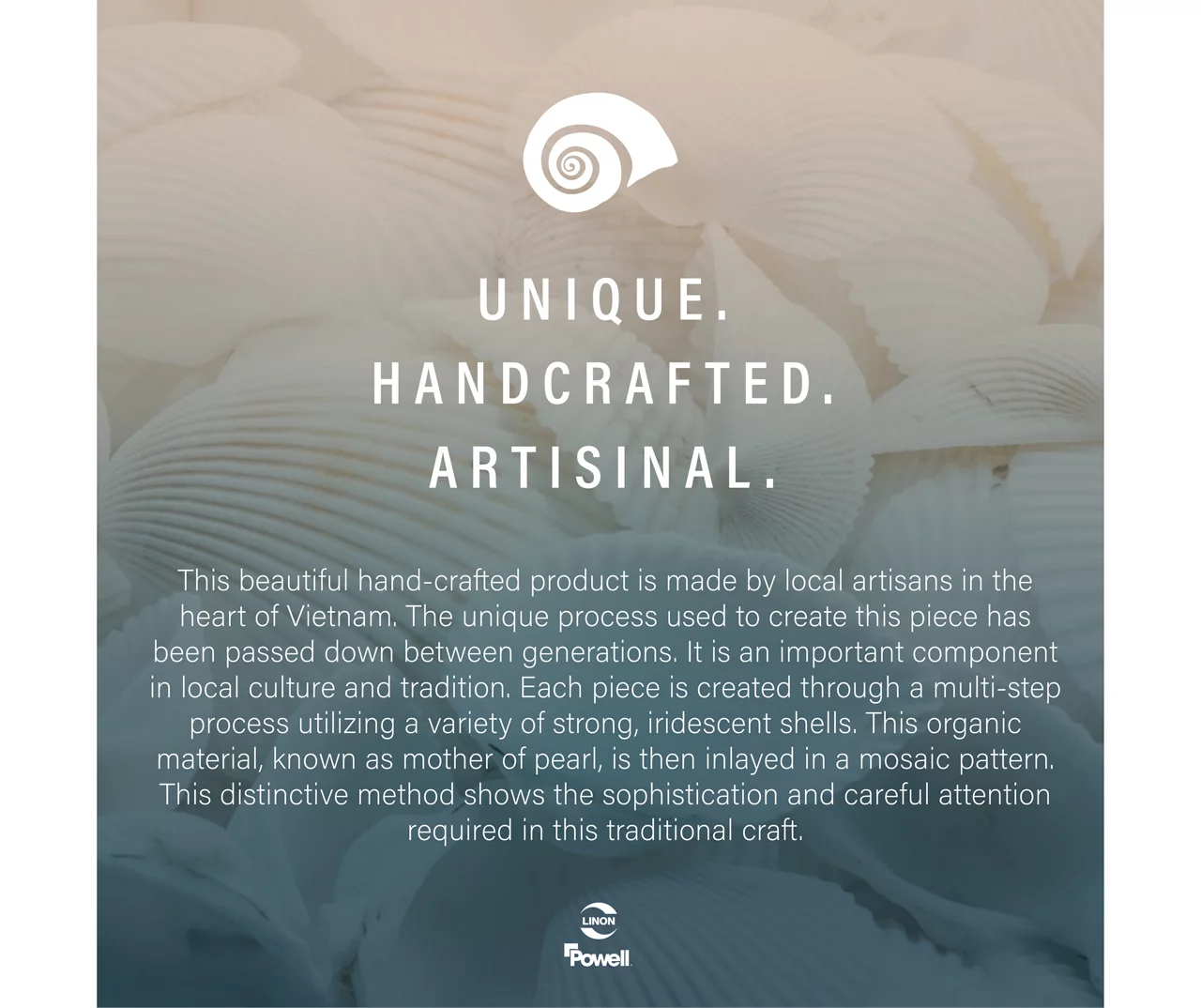 Globa Designs White & Gold Capiz Mosaic Beehive Accent Table 11 Globa Designs White & Gold Capiz Mosaic Beehive Accent Table - Image 9