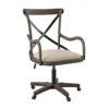 Radley Cafe Gray Wash X-Back Swivel Office Chair -Chic Furniture Store 810543227 1