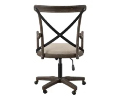Radley Cafe Gray Wash X-Back Swivel Office Chair -Chic Furniture Store 810543227 5
