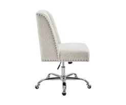 Comfort Home Warm White Sherpa Chair 11 Comfort Home Warm White Sherpa Chair -Chic Furniture Store 810543232 5