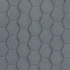 Royal Gray Quilted Ottoman With Silver Base 13 Royal Gray Quilted Ottoman With Silver Base -Chic Furniture Store 810543261 6