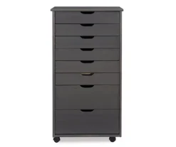 Craft Mate Gray Wood 8-Drawer Rolling Storage Cart -Chic Furniture Store 810543293 3