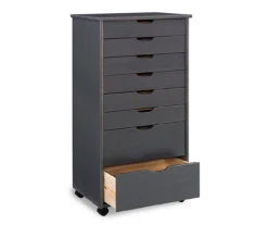 Craft Mate Gray Wood 8-Drawer Rolling Storage Cart -Chic Furniture Store 810543293 5