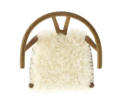 Emmitt Gray & Brown Faux Fur Wishbone Chair 21 Emmitt Gray & Brown Faux Fur Wishbone Chair -Chic Furniture Store 810543298 A4 6