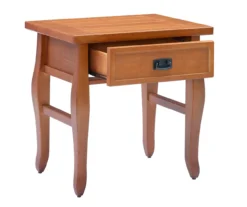 Denver Antique Pine 1-Drawer Curved Leg End Table -Chic Furniture Store 810543318 A0 6