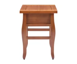 Denver Antique Pine 1-Drawer Curved Leg End Table -Chic Furniture Store 810543318 A1 3