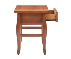 Denver Antique Pine 1-Drawer Curved Leg End Table -Chic Furniture Store 810543318 A1 7