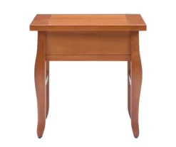 Denver Antique Pine 1-Drawer Curved Leg End Table -Chic Furniture Store 810543318 A2 5