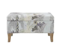 Lisa Palm Tree Storage Ottoman -Chic Furniture Store 810543332 3