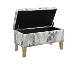 Lisa Palm Tree Storage Ottoman -Chic Furniture Store 810543332 4