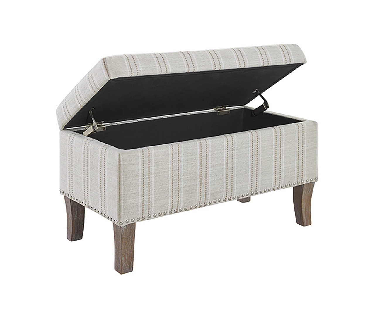 Lisa Railroad Striped Storage Ottoman 6 Lisa Railroad Striped Storage Ottoman - Image 4