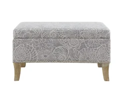 Lisa Seashell Storage Ottoman -Chic Furniture Store 810543334 3
