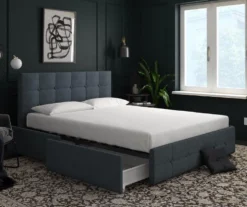 Atwater Living DHP Ryder Linen Upholstered Bed With Storage -Chic Furniture Store 810543642 1