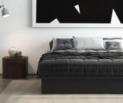 DHP Micah Black Faux Leather King Platform Bed -Chic Furniture Store 810543681 3