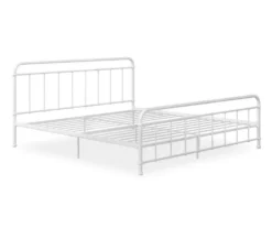 Brooklyn White Iron Full Bed -Chic Furniture Store 810543698 3