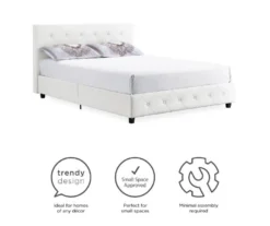 DHP Dana Faux Leather Upholstered Queen Bed -Chic Furniture Store 810543736 1