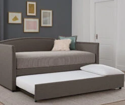 DHP Camila Gray Linen Twin Daybed -Chic Furniture Store 810543767 5