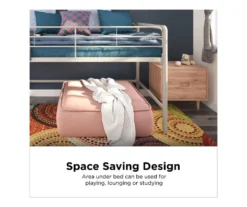 DHP Kaden Gray Junior Twin Loft Bed With Storage Steps 11 DHP Kaden Gray Junior Twin Loft Bed With Storage Steps -Chic Furniture Store 810543776 2