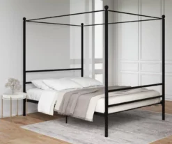 DHP Kate Black Metal Full Canopy Bed -Chic Furniture Store 810543780 6